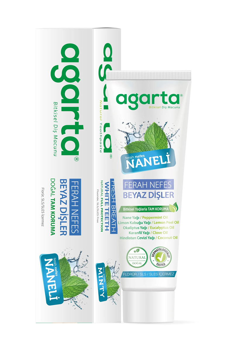 AGARTA DOĞAL DİŞ MACUNU *NANELİ 100 ML