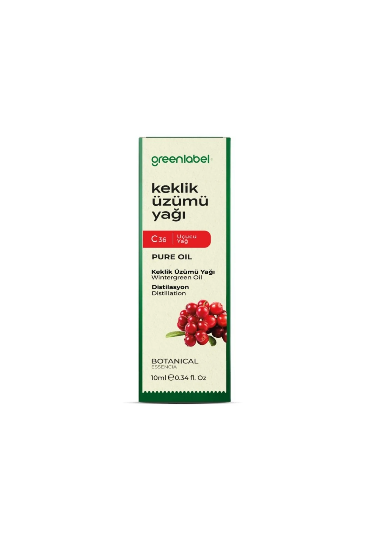 GREENLABEL KEKLİK ÜZÜMÜ YAĞI 10 ML. (DİSTİLASYON)