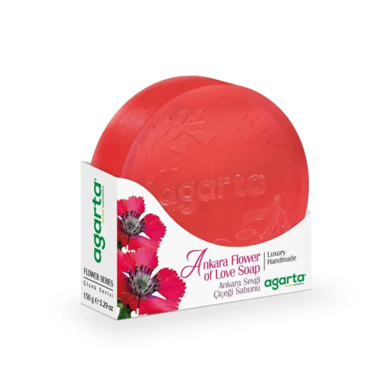 AGARTA DOĞAL ÇİÇEK BAHÇESİ SABUNU ANKARA SEVGİ ÇİÇEĞİ 150 GR