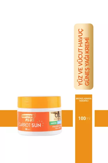 SOFTTO PLUS HAVUÇ GÜNEŞ YAĞI 100 ML