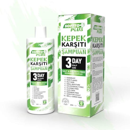 SOFTTO PLUS KEPEK KARŞITI ŞAMPUAN 250 ML