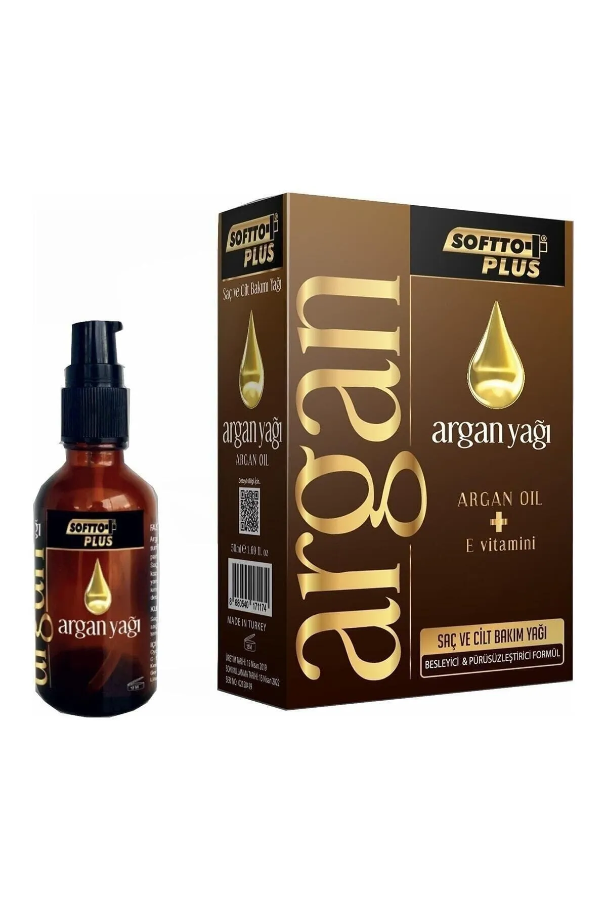 SOFTTO PLUS ARGAN YAĞI 50 ML