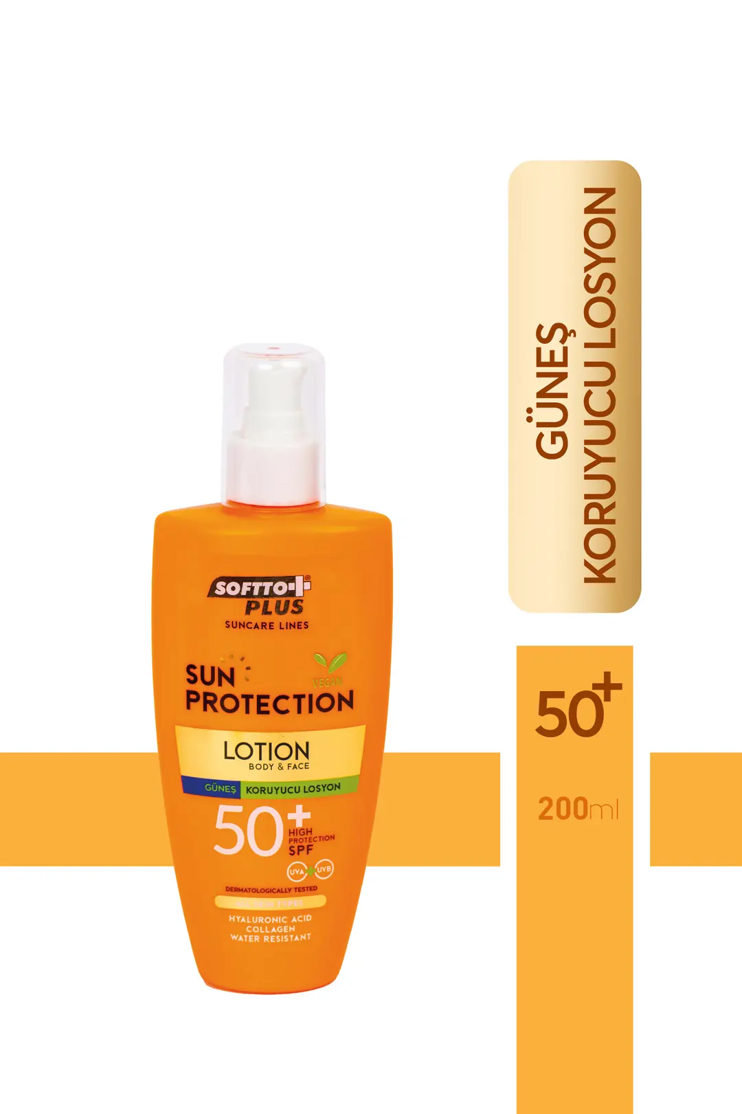 SOFTTO PLUS GÜNEŞ KORUYUCU LOSYON 200 ML (50 FAKTÖR)