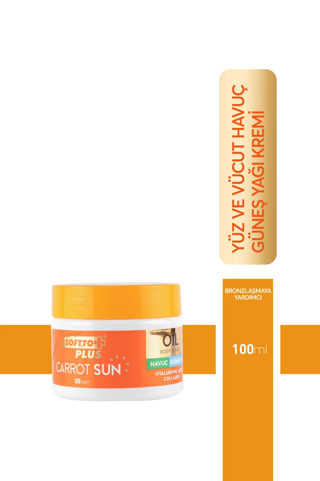 SOFTTO PLUS HAVUÇ GÜNEŞ YAĞI 100 ML